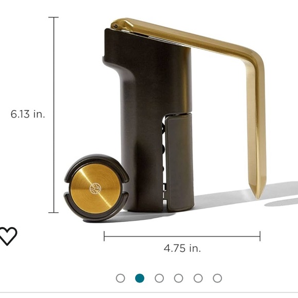 RBT Vertical Lever Corkscrew Wine Opener with Foil Cutter Metal Modern Kitchen - Picture 8 of 8